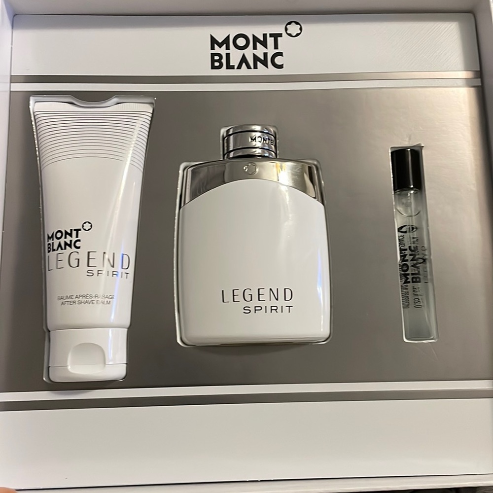 Brand New Set of Mount Blanc Cologne Legend Spirit Set